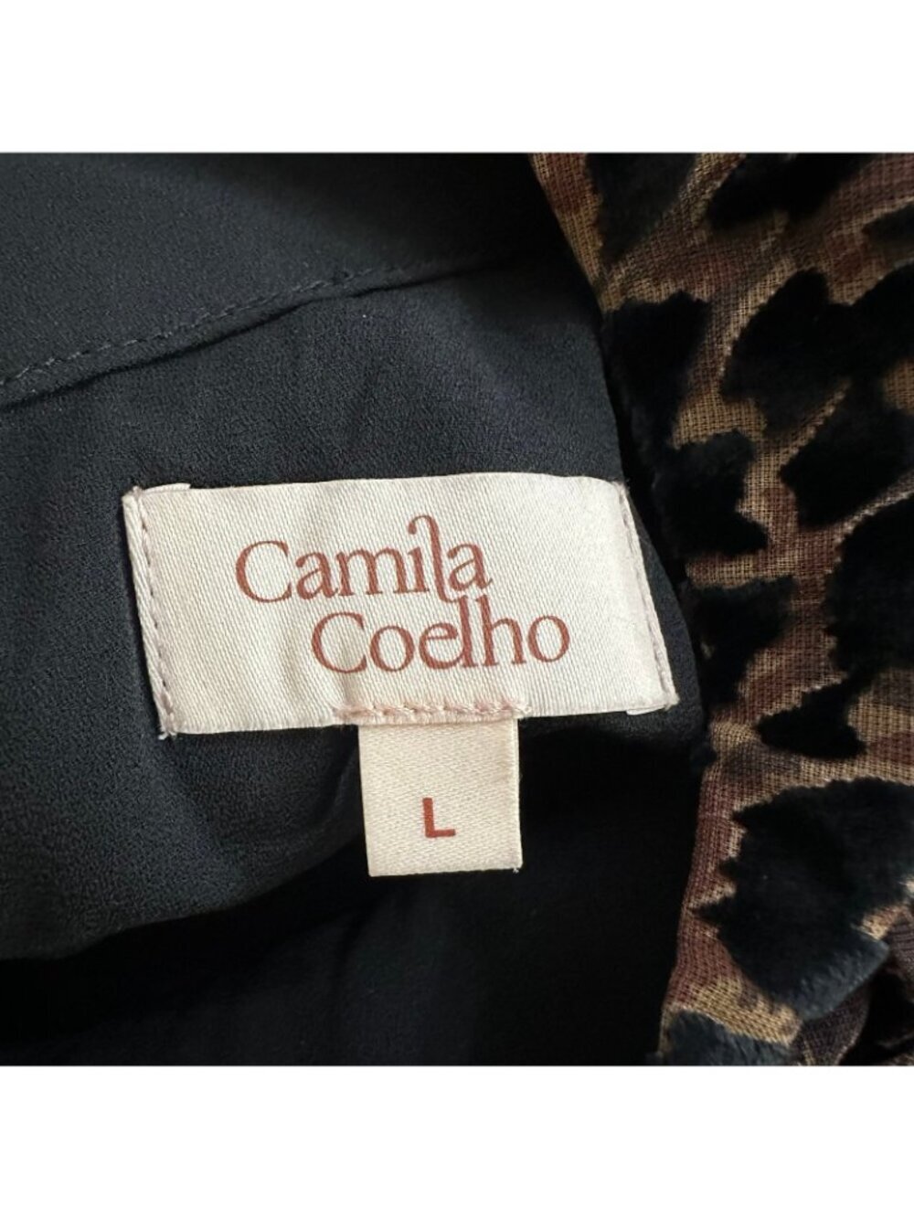 NWT Camila Coelho Kristi Top in Brown Leopard - Picture 6 of 8